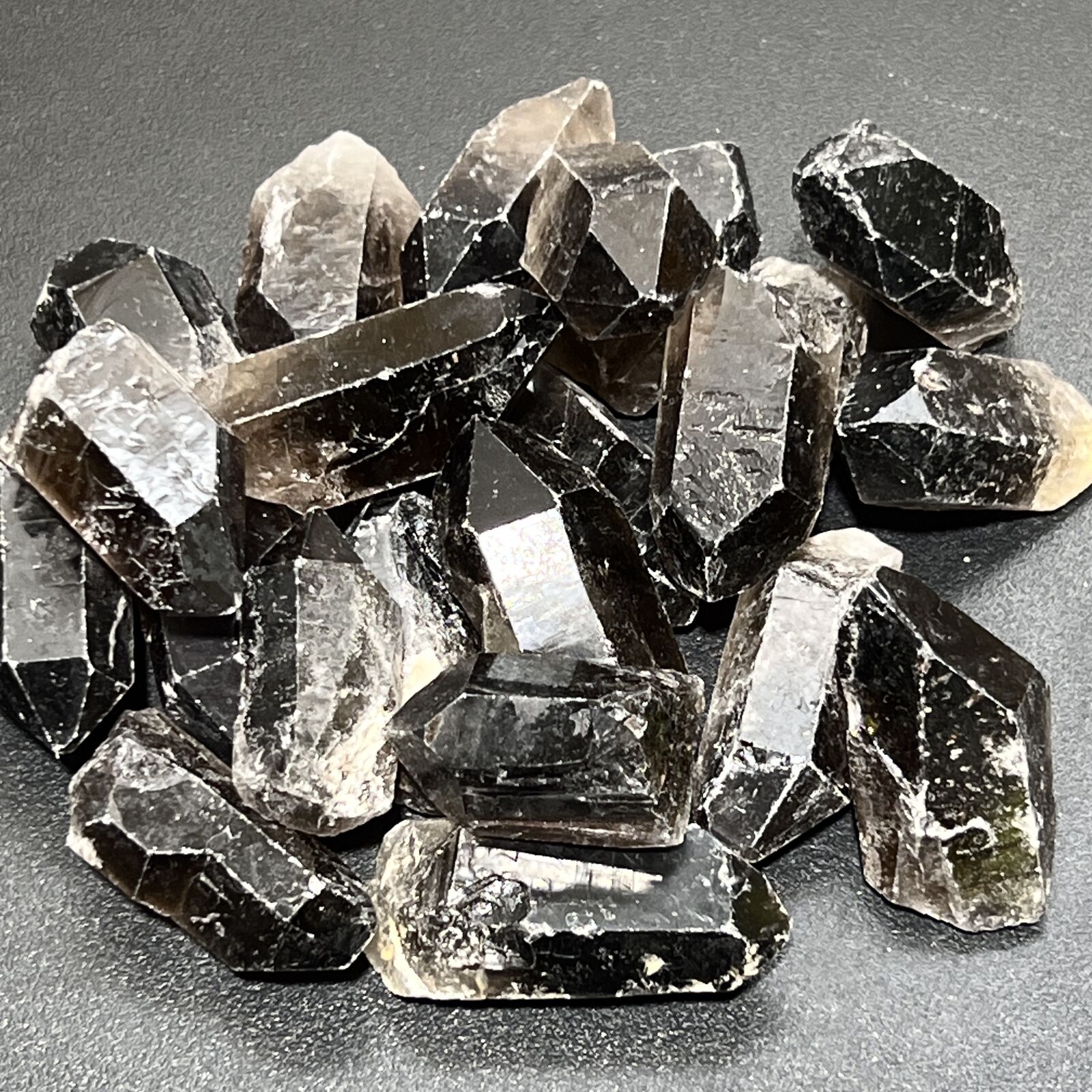 Smoky Quartz Crystal Points (1 LB) One Pound Bulk Wholesale Lot Rough Raw