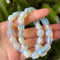 Wholesale Grade A++ Gemstone Nugget Bracelet, Choose from 18 Gemstone Types