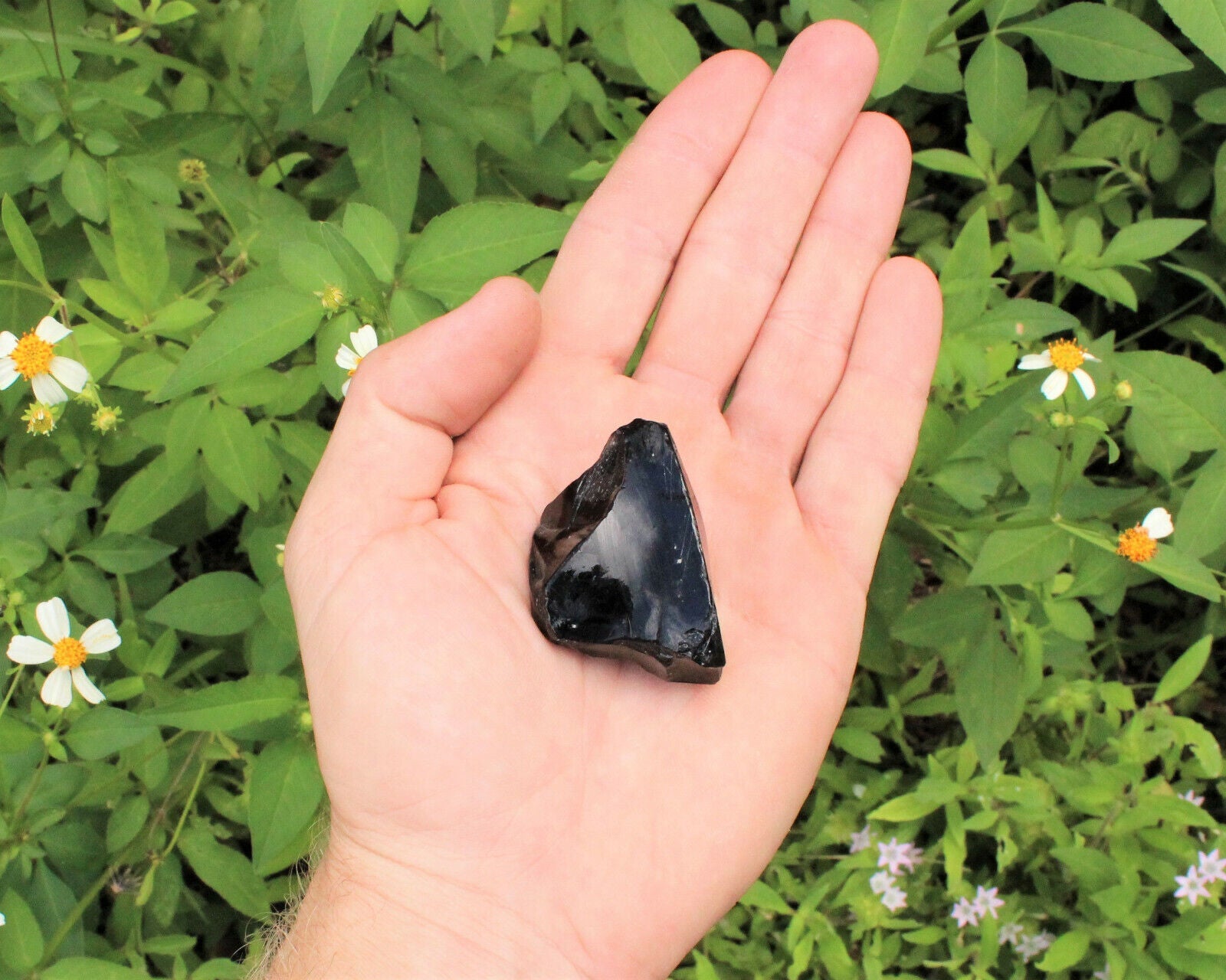Raw Natural Black Obsidian Crystals: Choose How Many Pieces - Rough Obsidian