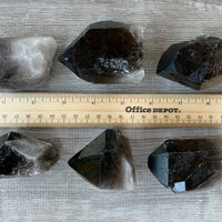 Extra Large Natural Smoky Quartz Crystal Points, 2-3 Inches Smoky Quartz Point