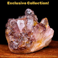 Phantom Clear Quartz Cluster 158g 6x6 cm Rare Growth Mineral from India