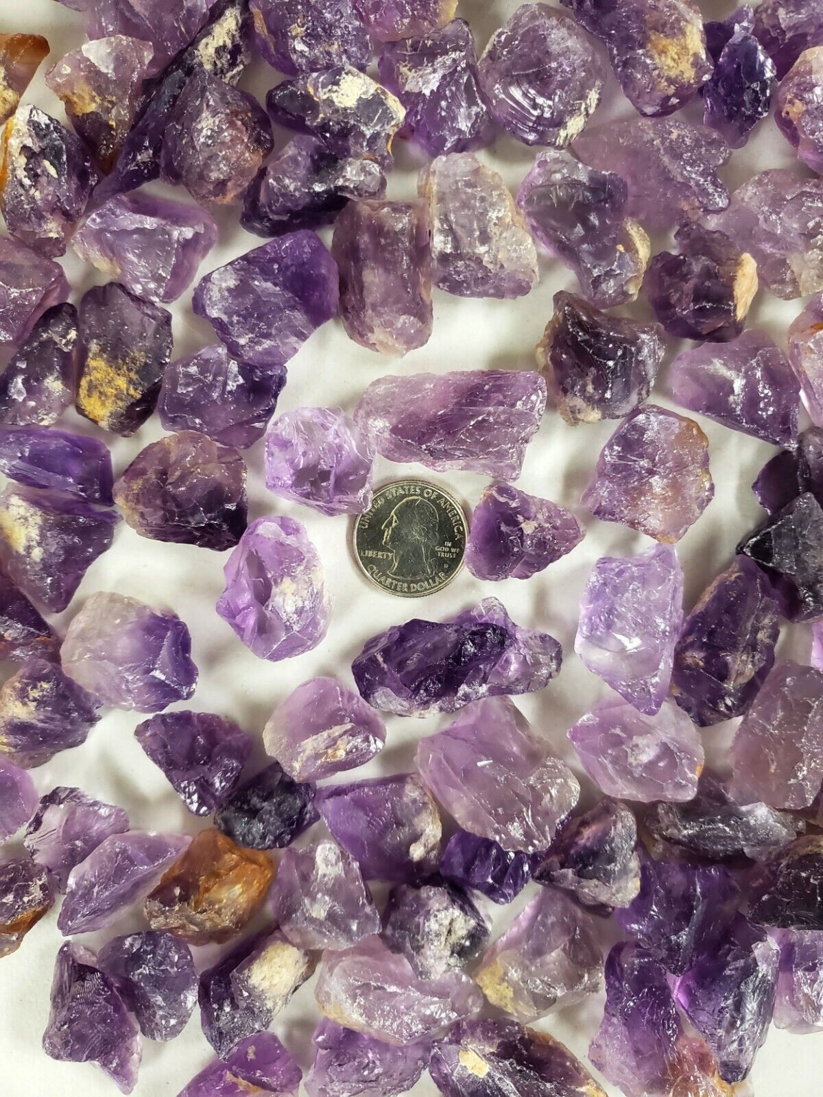 Raw Amethyst Crystal Chunks 1" to 2" - Bulk Amethyst Stones from Brazil