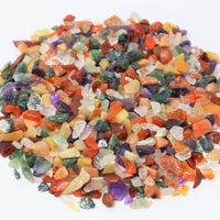 Assorted Semi Tumbled Gemstone Mini Chips 3-10 mm, Tiny, Mixed Chips Bulk Lot