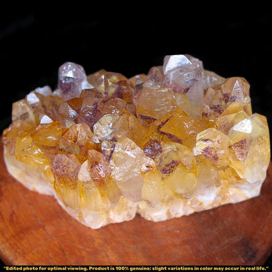 408g Phantom Quartz Cluster Natural Healing Crystal from India