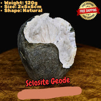 Stunning 120g Scolecite Spray Geode Rare Zeolite Mineral Specimen India