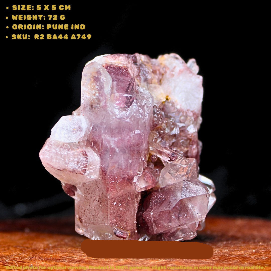 Phantom Quartz Cluster 72g 5x5 cm – Natural Crystal from India