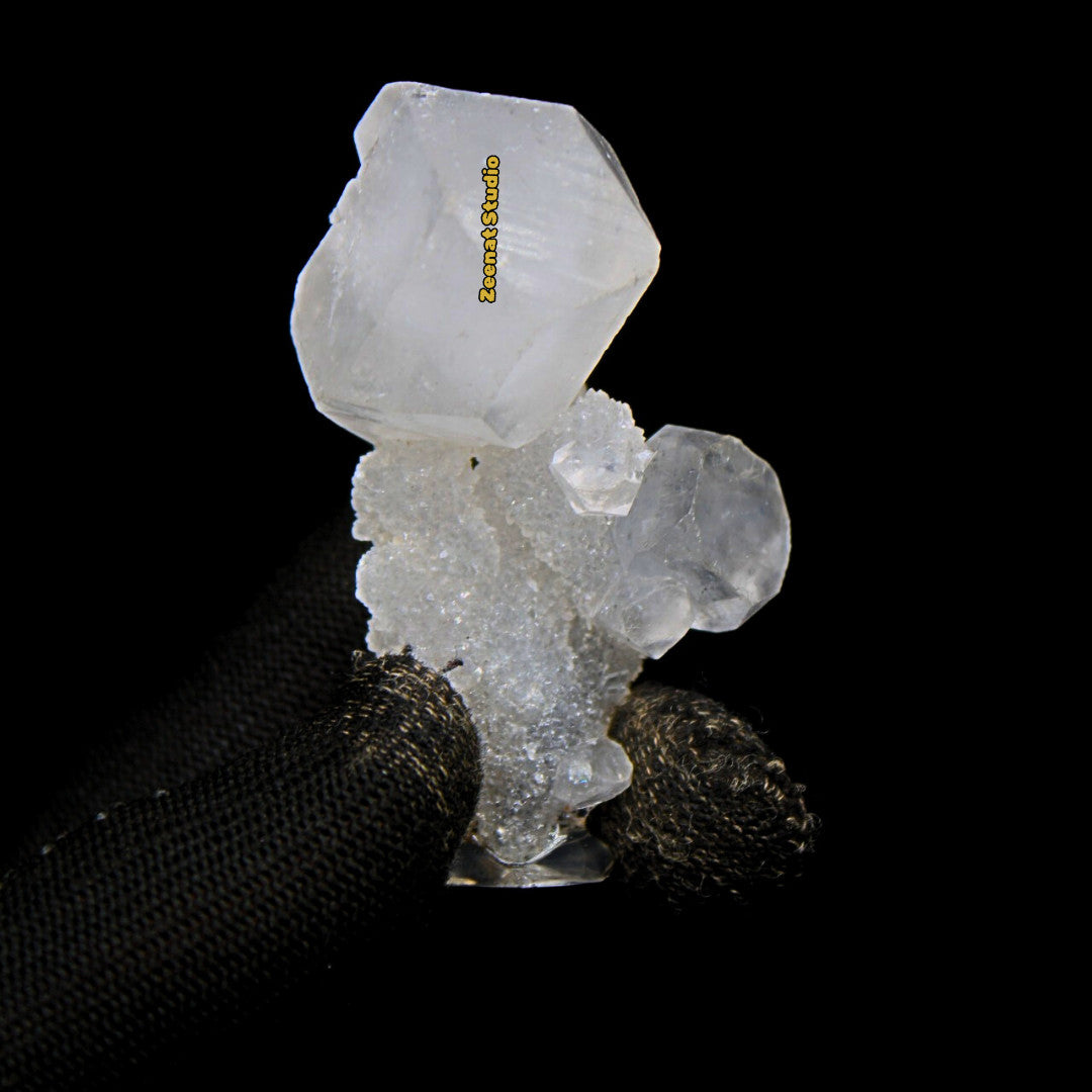 Unusual Apophyllite Crystal Cluster 6cm 180g Shiny Luster Tower Mineral Specimen