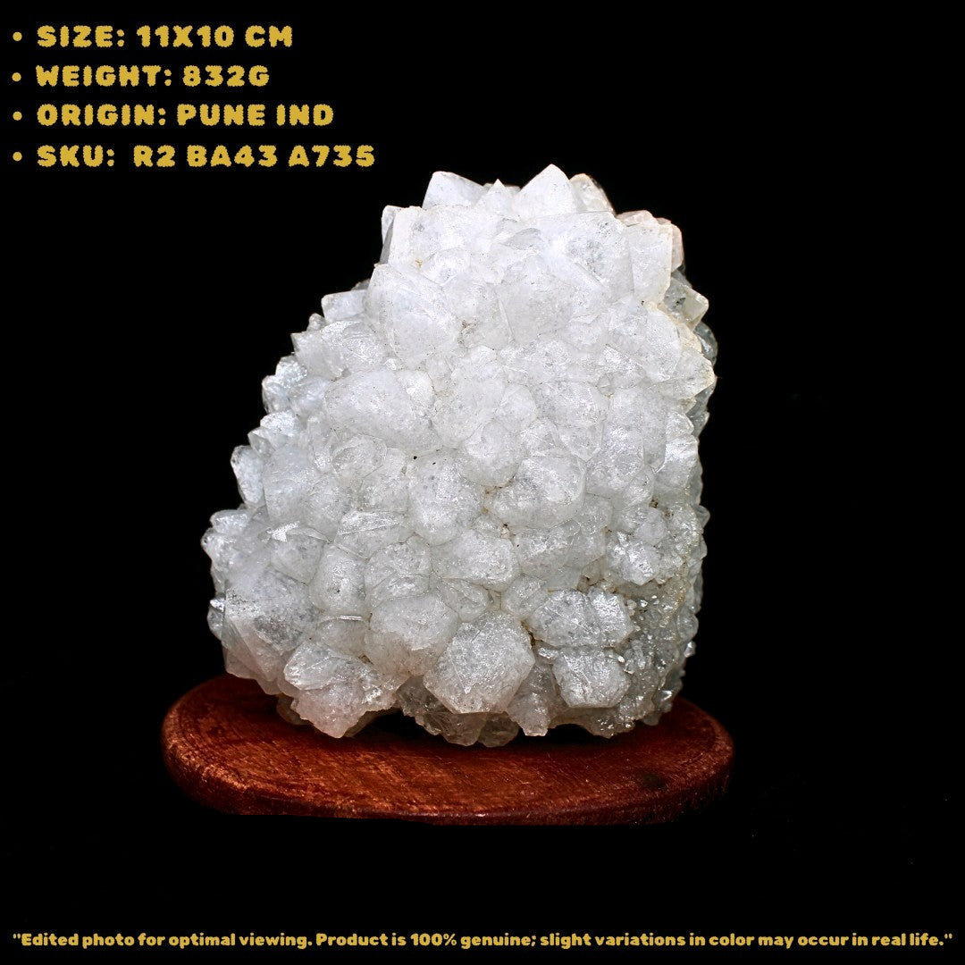 Apophyllite Cluster 832g 11x10 cm Natural Green Crystal Collector Specimen