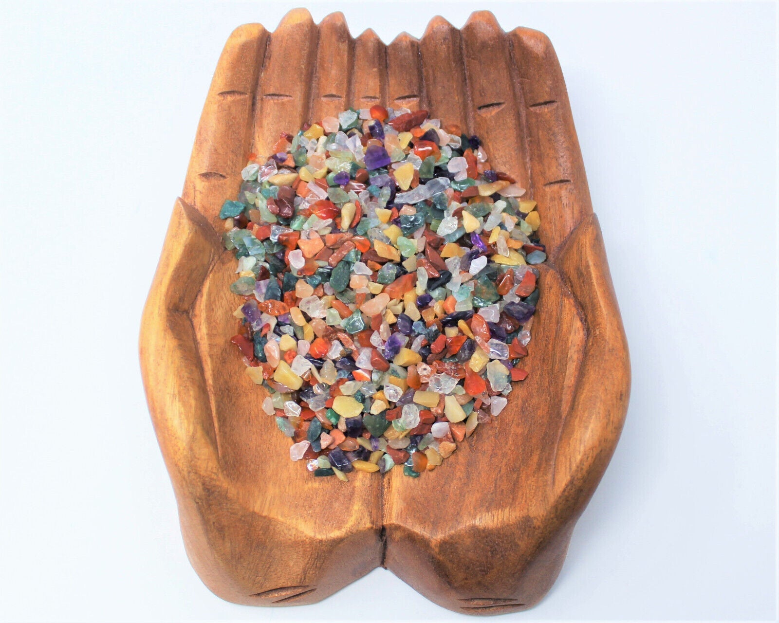 Assorted Semi Tumbled Gemstone Mini Chips 3-10 mm, Tiny, Mixed Chips Bulk Lot