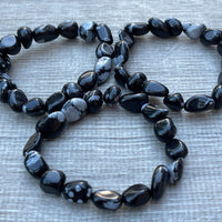 Wholesale Grade A++ Gemstone Nugget Bracelet, Choose from 18 Gemstone Types