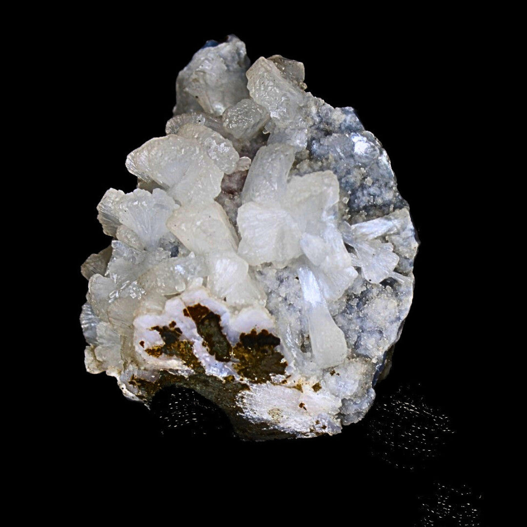 Halundite with Apophyllite Cluster – 210g | 7x7 cm | Natural Crystal from India