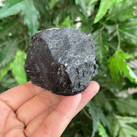 Standing Raw Black Tourmaline Chunk / Rod, Free Form Natural Black Tourmaline