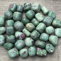 1/2 Lb Lot Tumbled Stones, 0.75-1.25" Crystal Healing Stones, Choose Stone Type