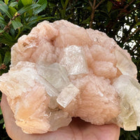 Apophyllite & Stilbite Crystal Cluster 3-8", Apophyllite Cluster with Inclusions