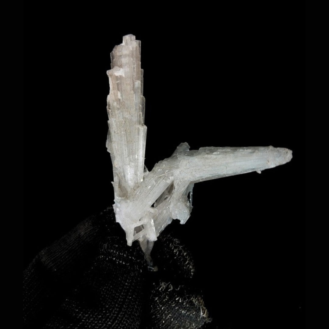 Rare 22g Scolecite Spray Crystal Zeolite Mineral Specimen from India
