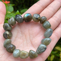 Wholesale Grade A++ Gemstone Nugget Bracelet, Choose from 18 Gemstone Types