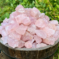 Rough Natural Rose Quartz Wholesale Bulk Lots, LARGE 2 - 3" Rose Quartz Crystals