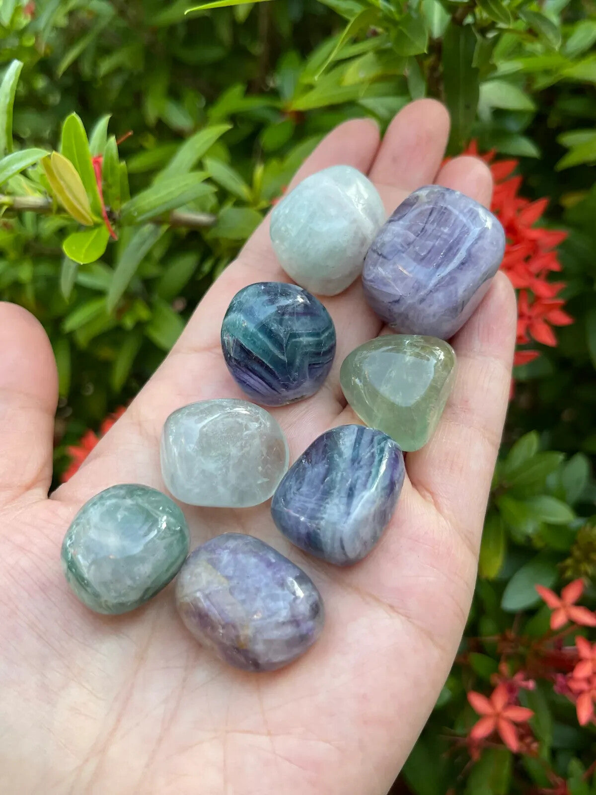 1/2 Lb Lot Tumbled Stones, 0.75-1.25" Crystal Healing Stones, Choose Stone Type
