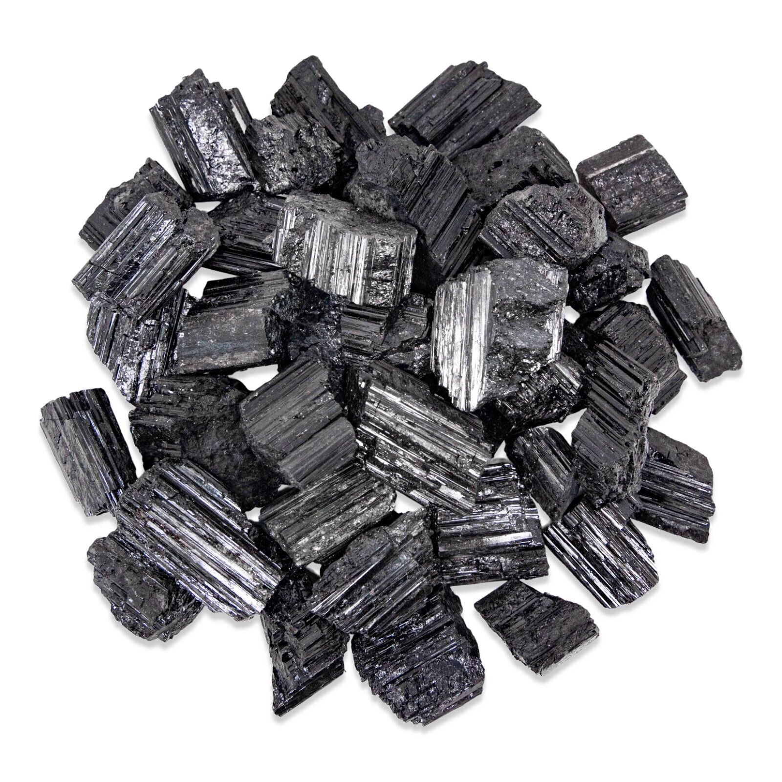 Black Tourmaline Rough Natural Stones 4 oz-5 lbs Bulk Wholesale Crystal Raw