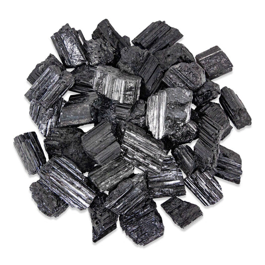 Black Tourmaline Rough Natural Stones 4 oz-5 lbs Bulk Wholesale Crystal Raw