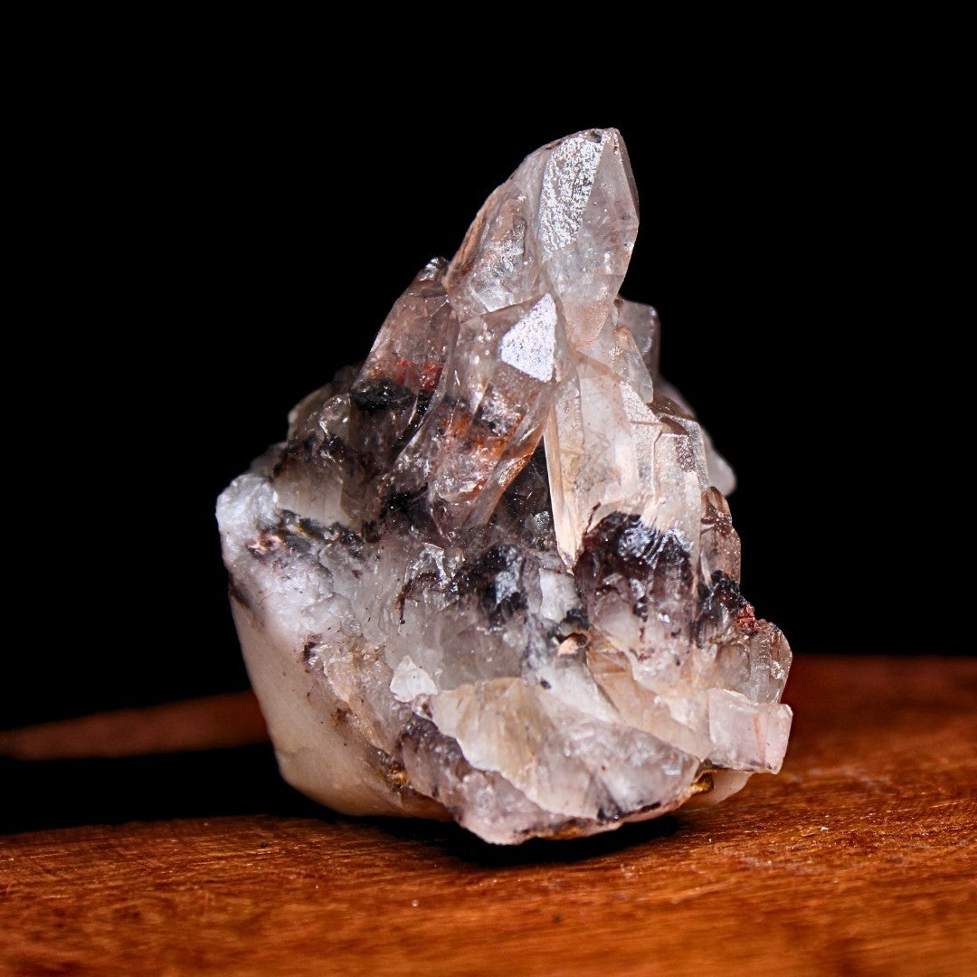 Natural Phantom Clear Quartz Cluster 60g 5x5 cm Raw Healing Crystal