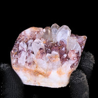 Phantom Quartz Crystal 330g 7x5 cm Raw Natural Cluster Stone from India