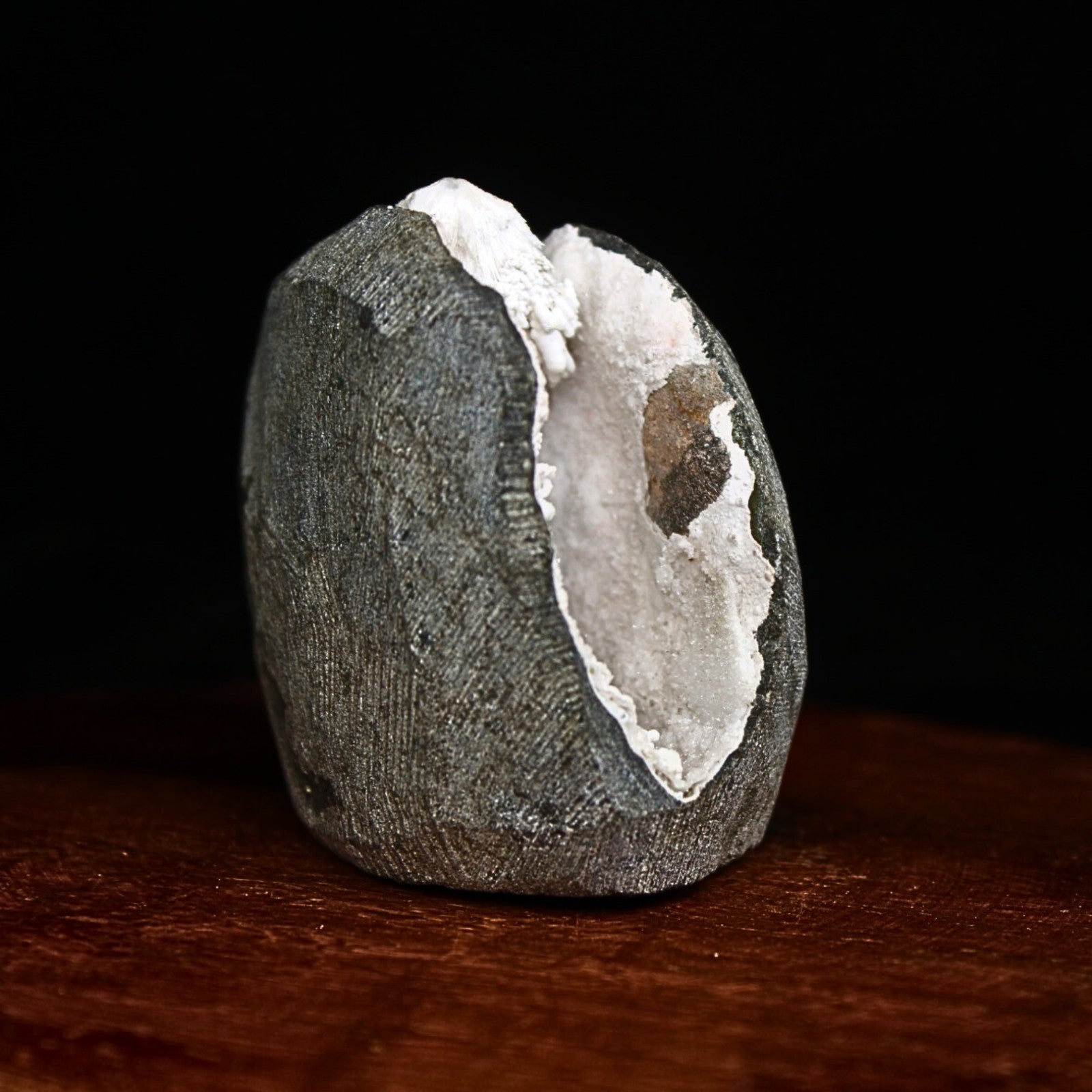 116g Scolecite Geode Spray Crystal – Natural Zeolite Mineral from India