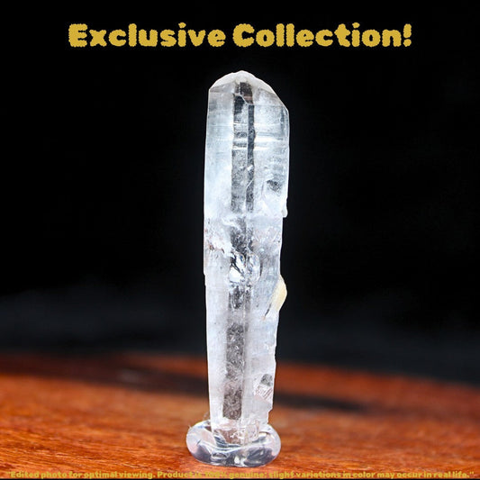 Mini Clear Quartz Crystal 6g Natural Terminated Specimen 5x1cm from India