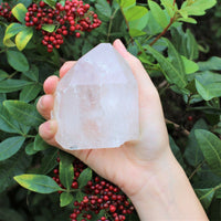 ✨ Natural Clear Quartz Point with Cut Base | Premium 'A' Grade | Zeenat Studio