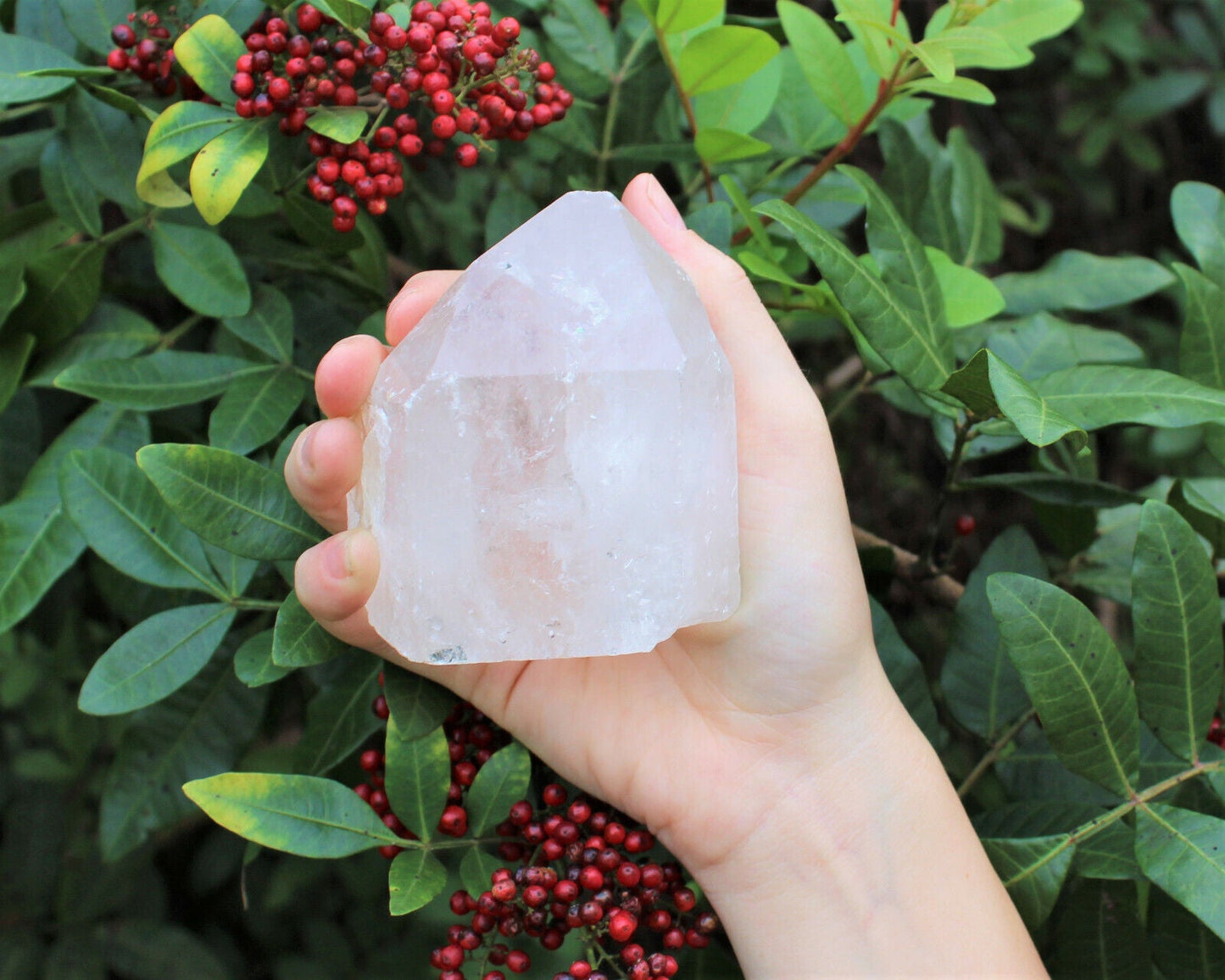 ✨ Natural Clear Quartz Point with Cut Base | Premium 'A' Grade | Zeenat Studio