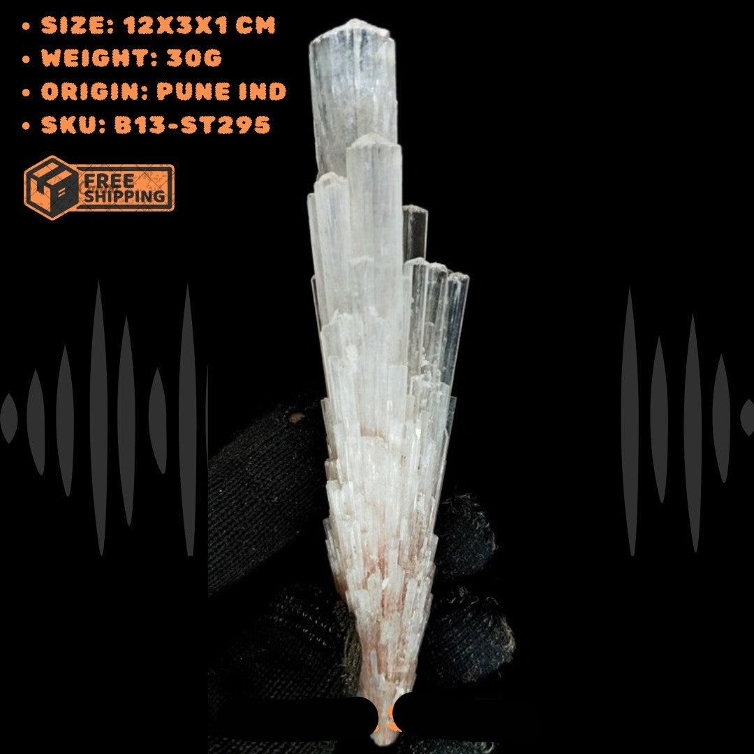 Rare Scolecite Cluster White Zeolite 30g Crystal Mineral Healing Stone India