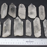 Clear Quartz Crystal Point (3" - 4") Natural Wand Specimen, Reiki Healing