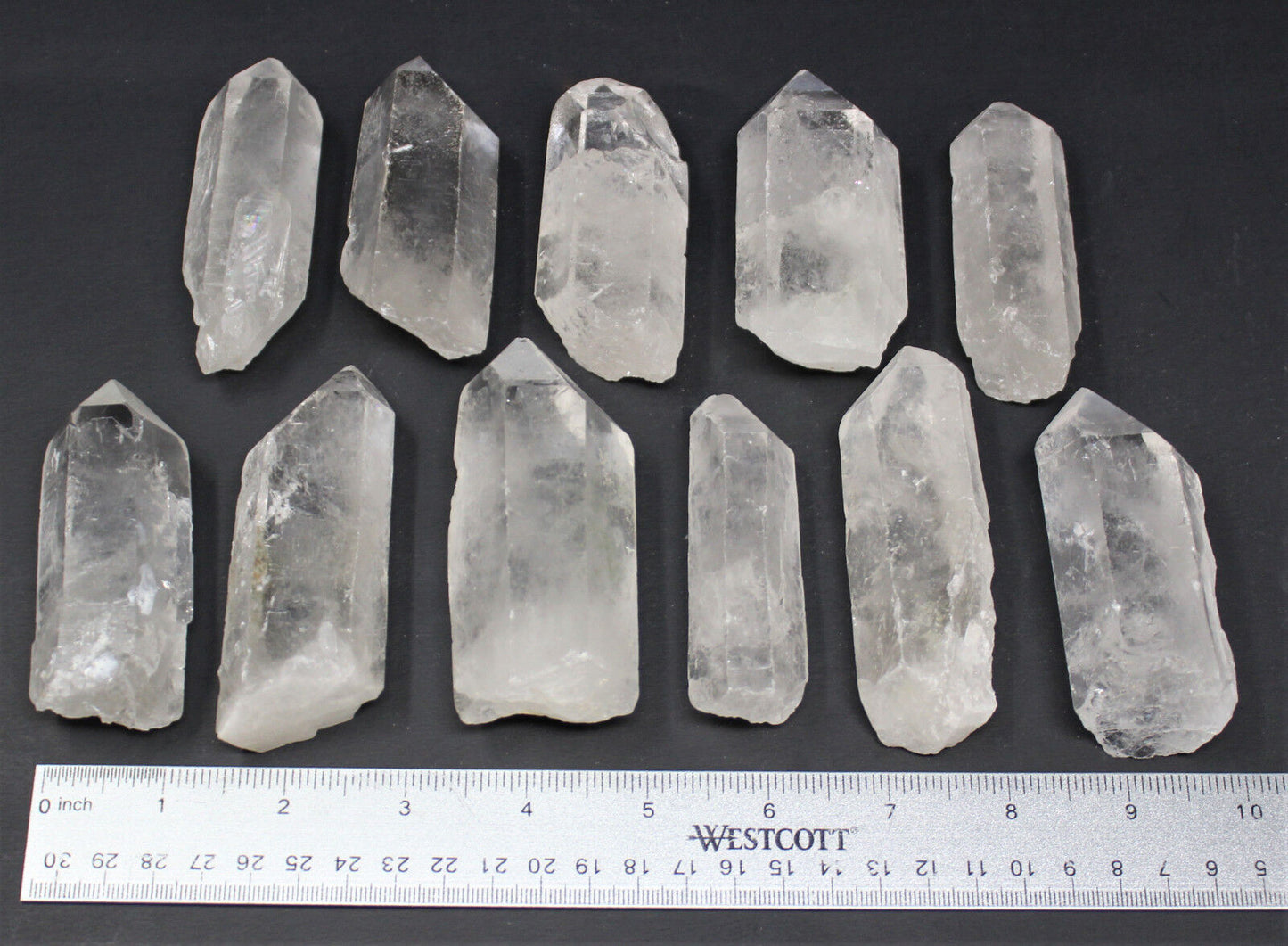 Clear Quartz Crystal Point (3" - 4") Natural Wand Specimen, Reiki Healing