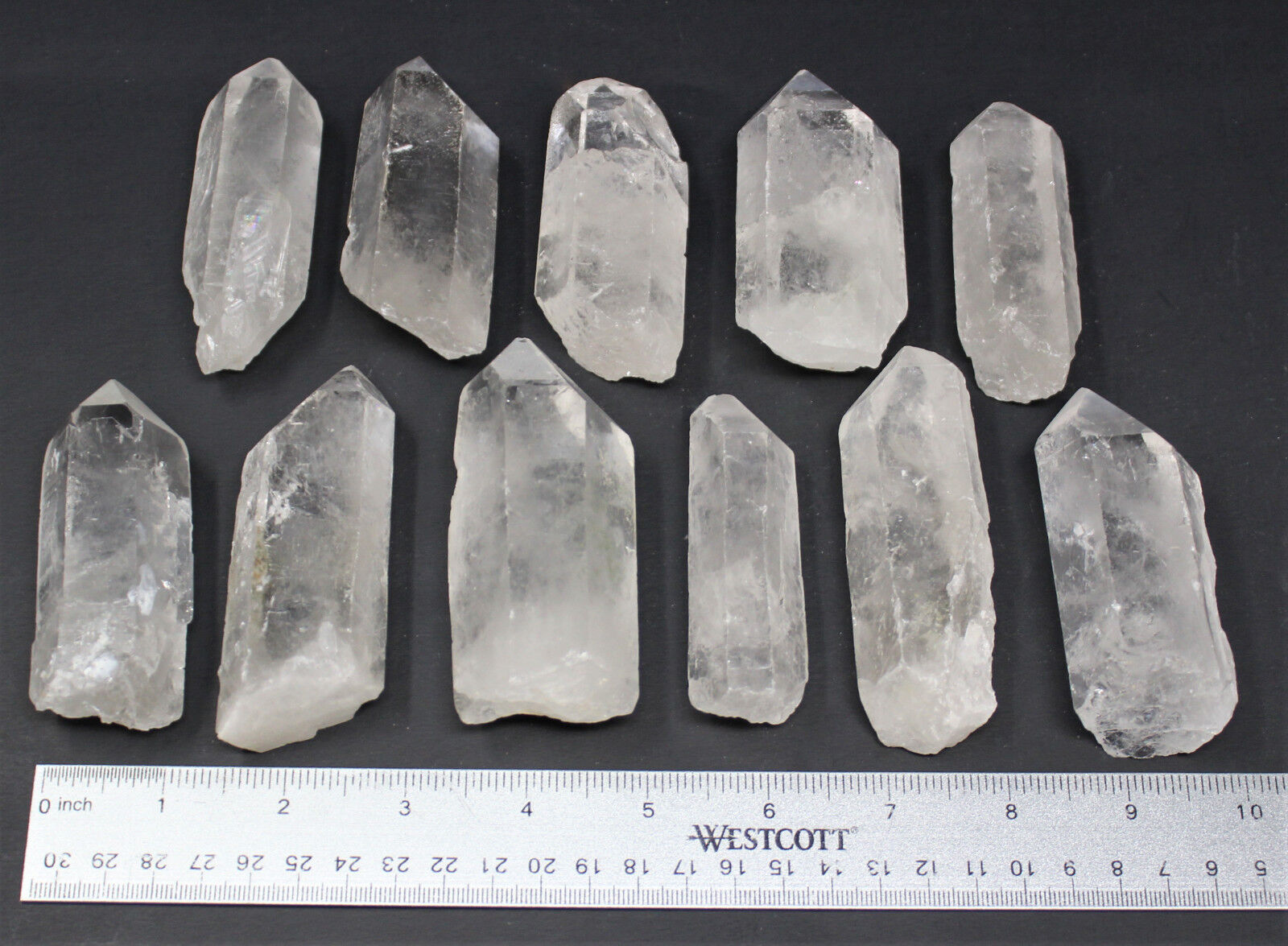 Clear Quartz Crystal Point (3" - 4") Natural Wand Specimen, Reiki Healing