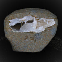 Stunning Scolecite Geode Healing Cluster – 6x5.3cm Natural High Vibration 165g