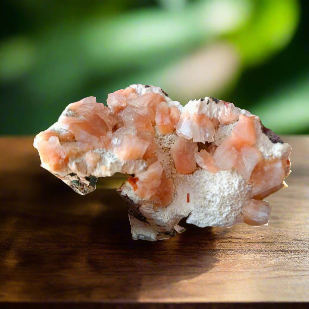 Orange Stilbite & Heulandite Crystal Cluster | Reiki & Chakra Healing 120g