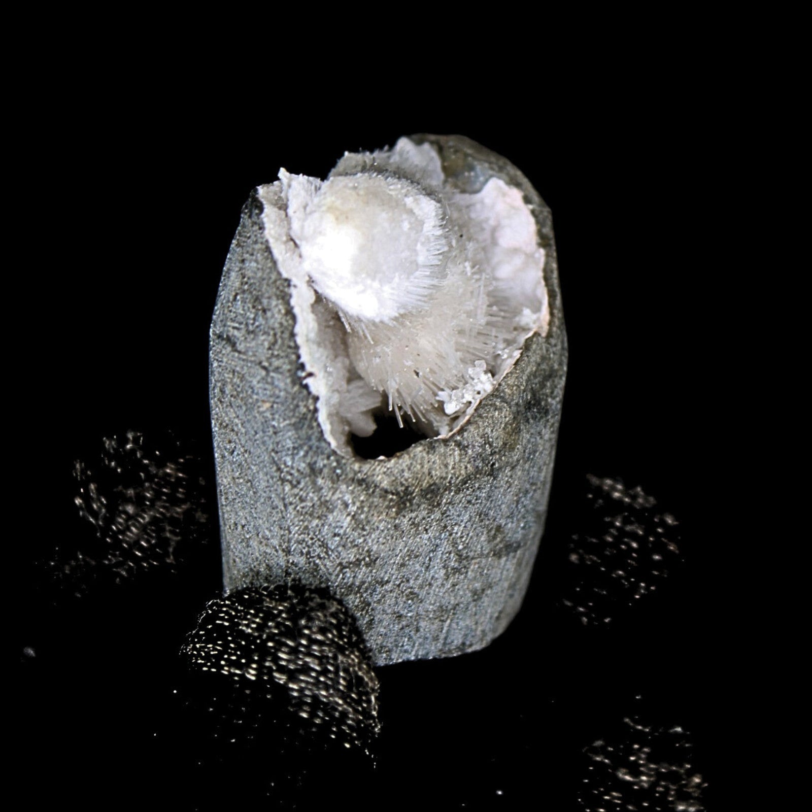 Scolecite Geode 65g Reiki Crystal for Peace Crown Chakra Healing