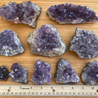 Grade A Amethyst Cluster, Amethyst Geode, Raw Amethyst Druze, Pick a Size
