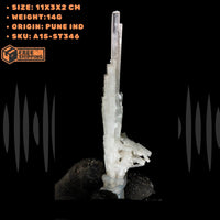 Natural Scolecite Cluster Stone 14g White Zeolite Mineral from India