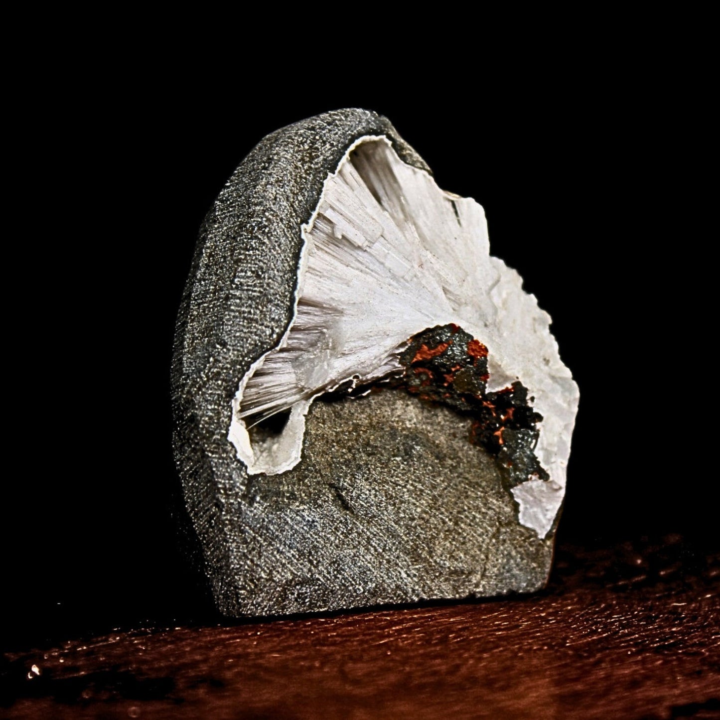 Scolecite Geode 68g Healing Crystal Crown Chakra Reiki Meditation Stone