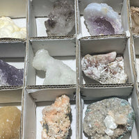 Bulk Wholesale Lot 24 Piece Flat Zeolite Crystal Collection - Rough Raw Crystals