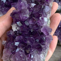 Deep Purple Amethyst Cluster From Uruguayan, Amethyst Geode, Raw Amethyst