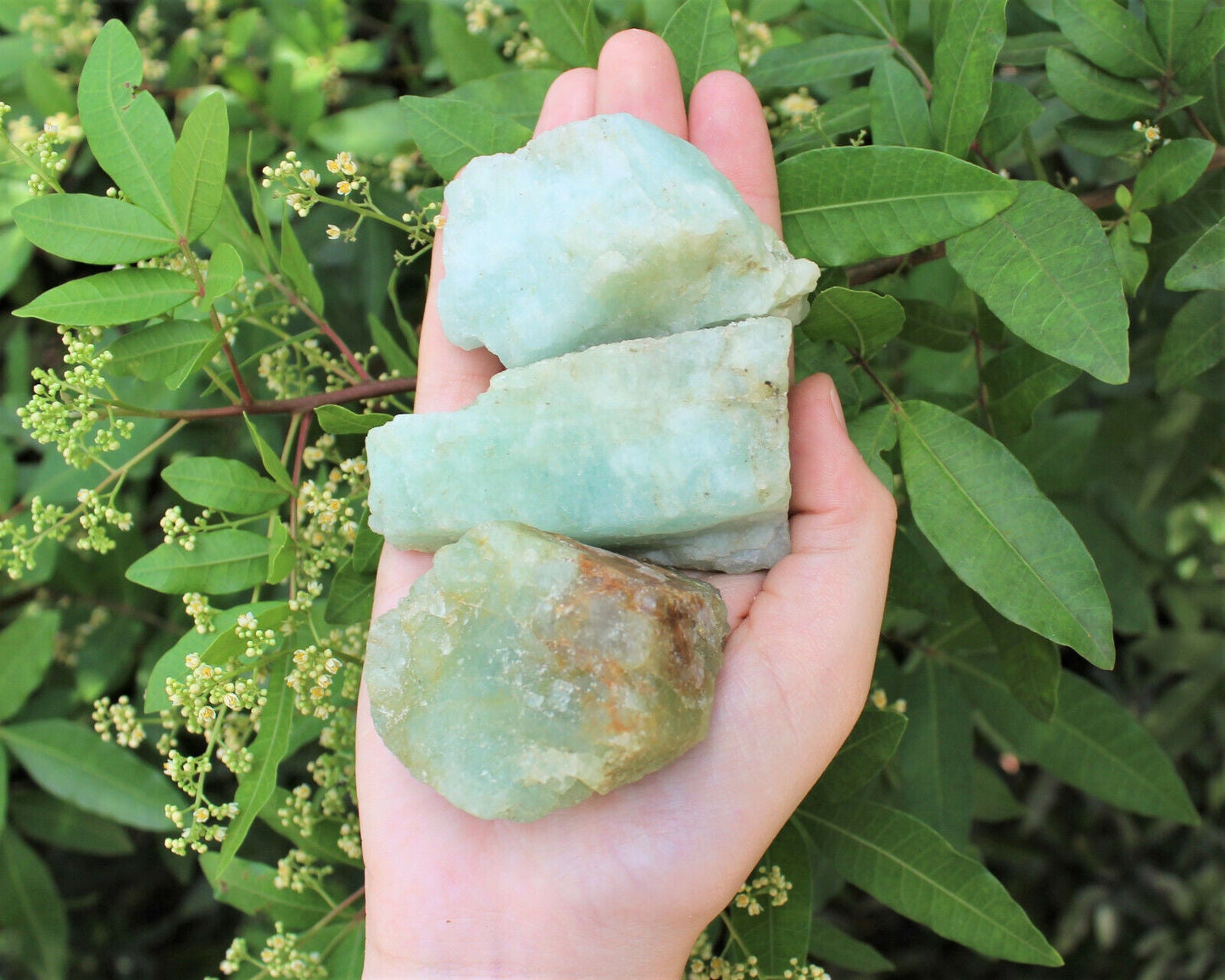 LARGE Rough Aquamarine Natural Chunk, 2" - 3" (Raw Aquamarine, JUMBO)