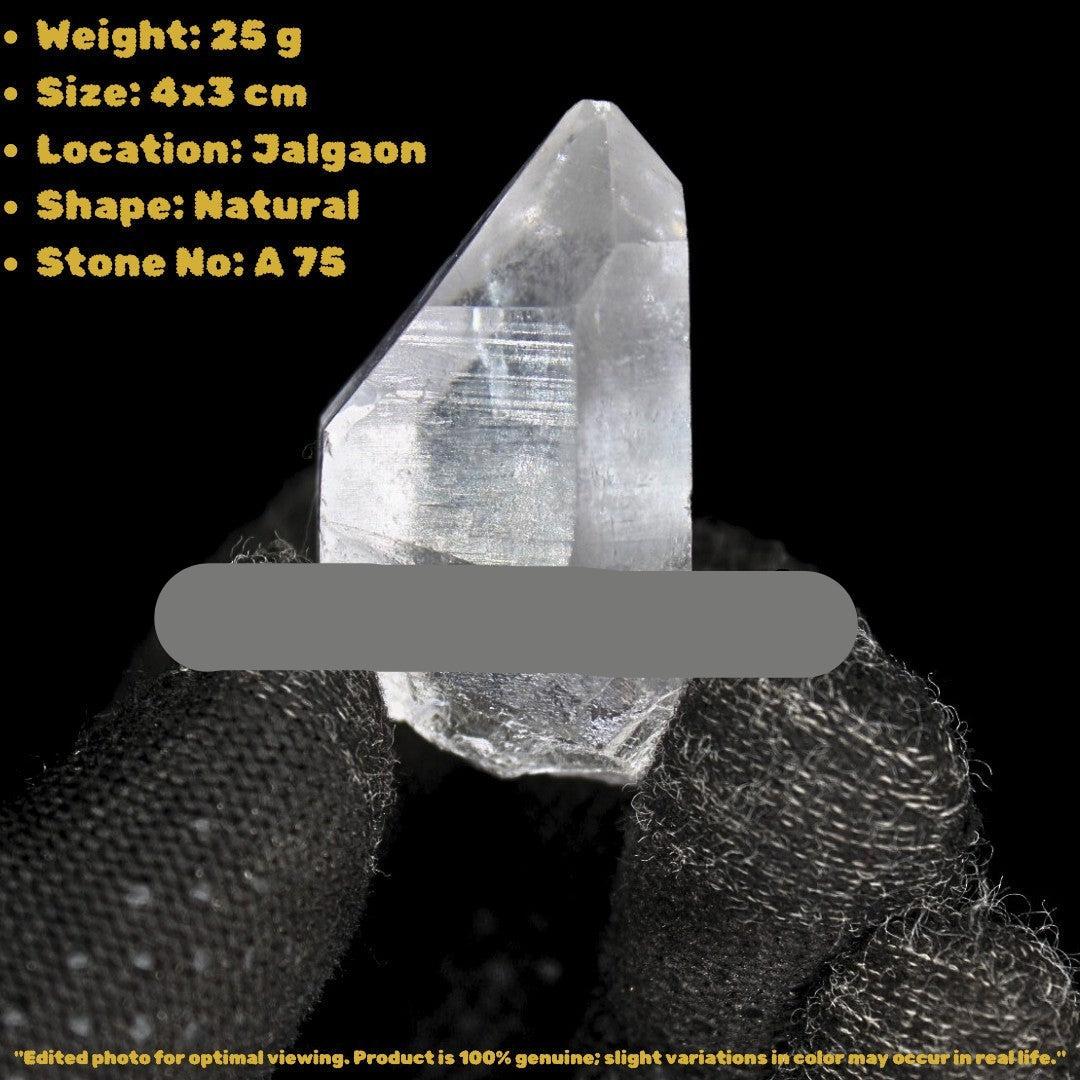 Himalayan Clear Quartz Point 25g Amplifier Healing Stone 4x3 cm