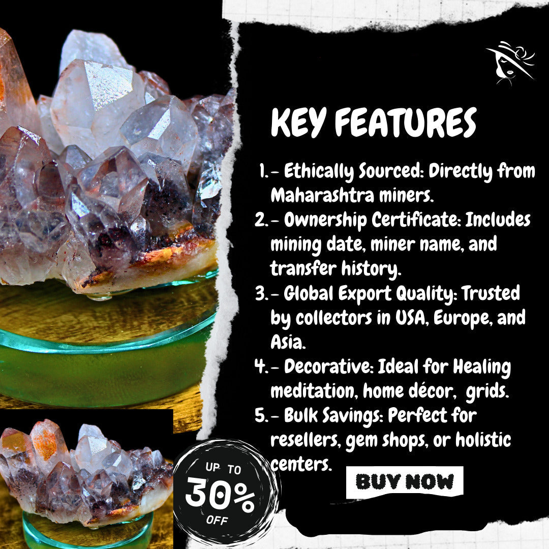 Red Phantom Quartz Sphere Hematite Crystal Ball 150g Root Chakra Healing