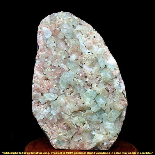 885g Green Apophyllite with Heulandite Rare Indian Zeolite Mineral Specimen