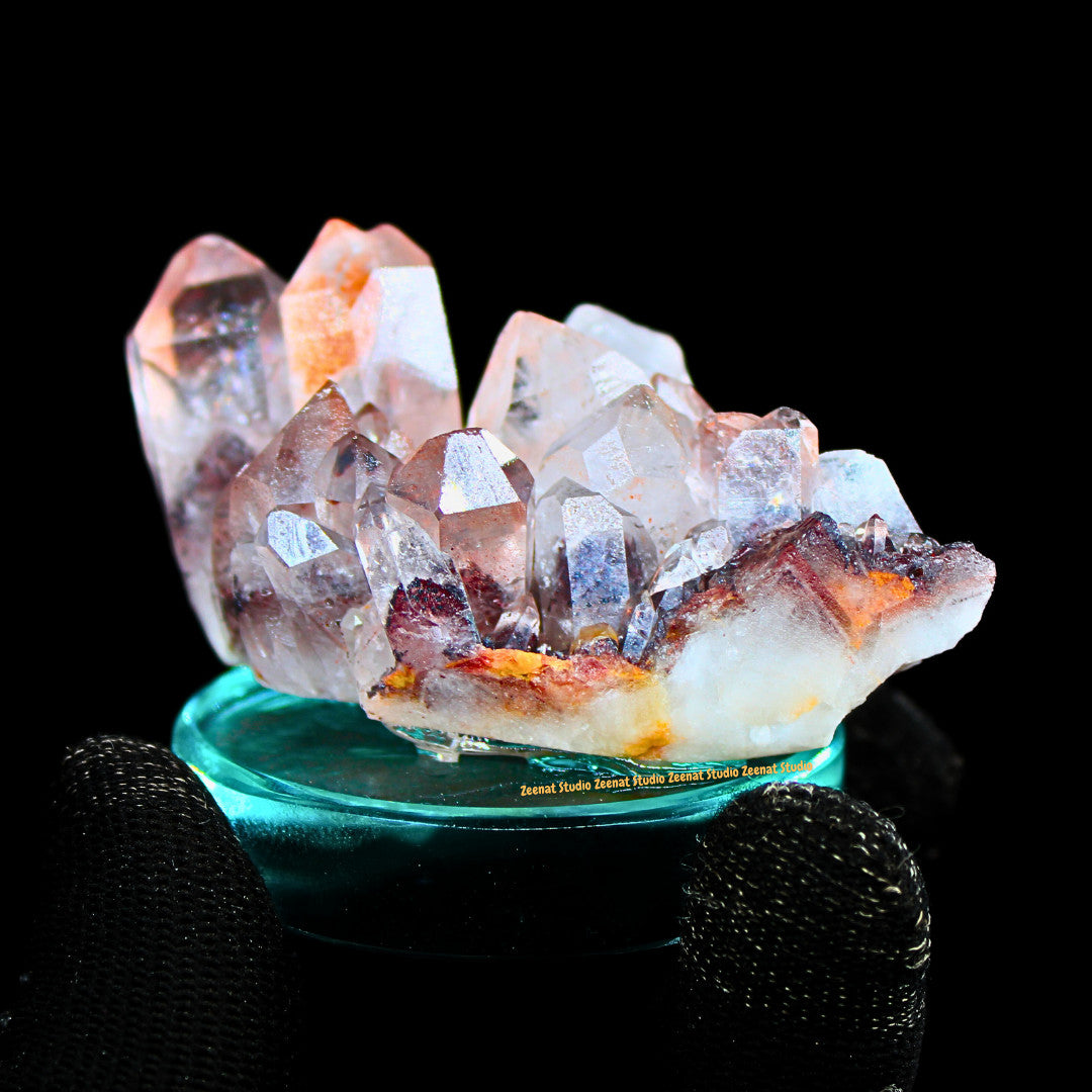 Red Phantom Quartz Sphere Hematite Crystal Ball 150g Root Chakra Healing