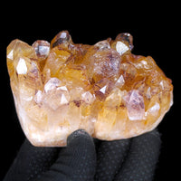 408g Phantom Quartz Cluster Natural Healing Crystal from India