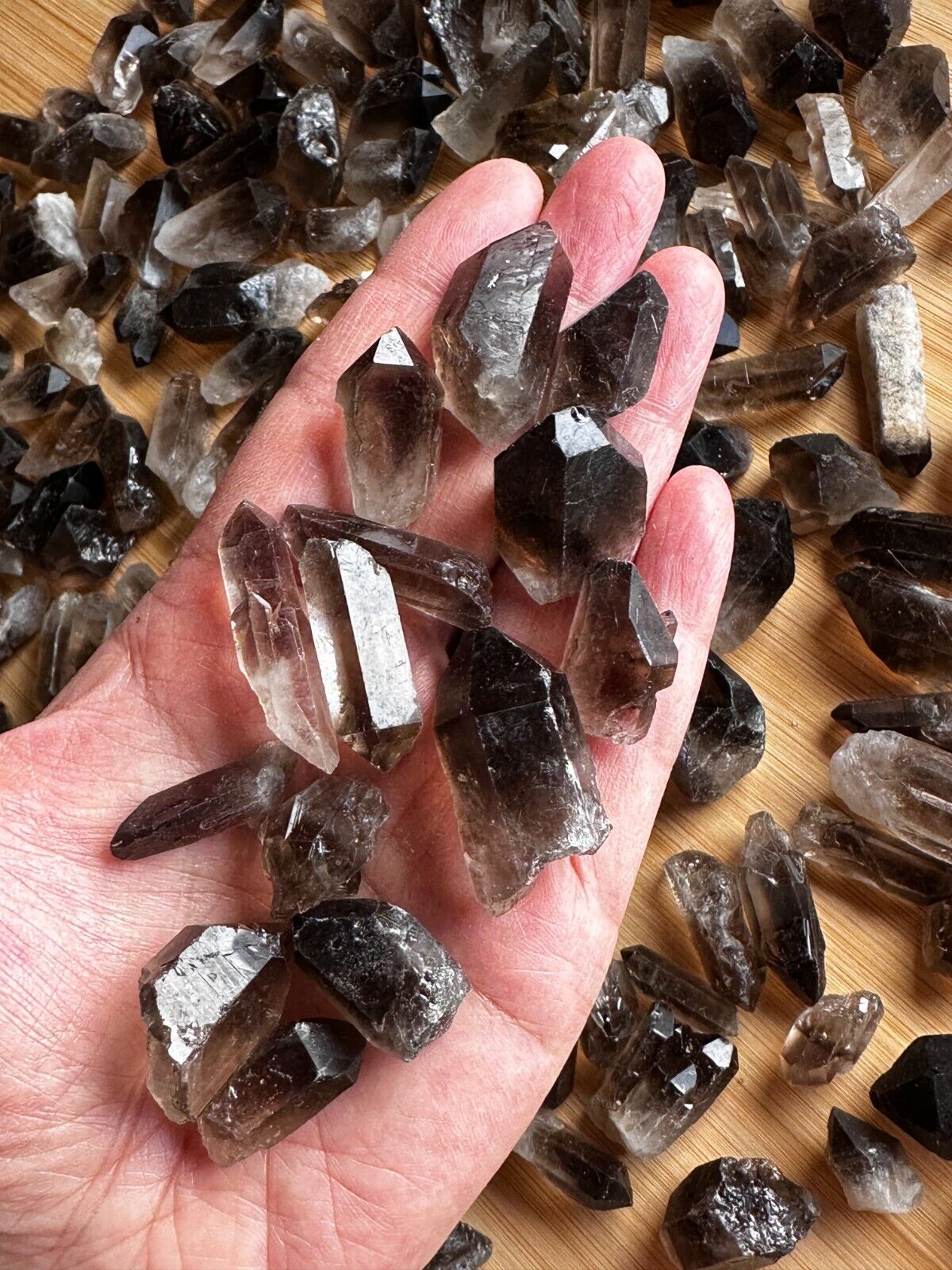 Natural Smoky Quartz Crystal Points, Small Smoky Quartz Point,Wholesale Bulk Lot