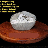 Scolecite Geode 110g 6x5.4cm Natural Crystal India Healing Mineral Gift